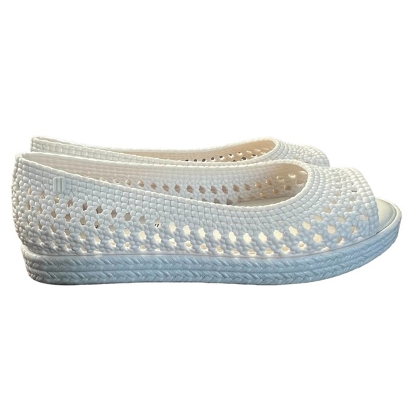 Melissa Camilla + Jason Wu woven open toe flats size 7 - Picture 7 of 11